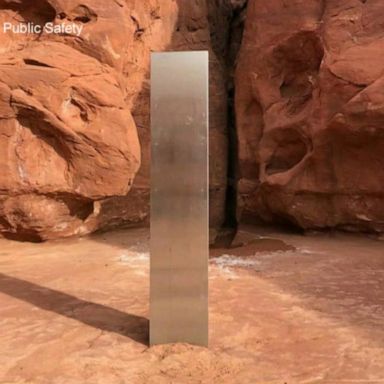 VIDEO: Triangular steel monolith found in Utah