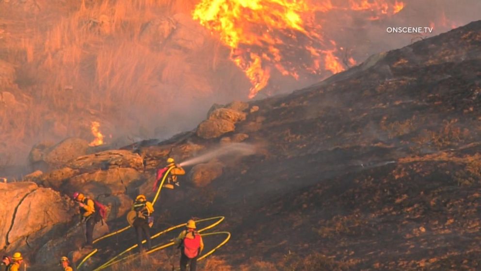 Video Strong Winds Pose Wildfire Threat In Southern California - ABC News