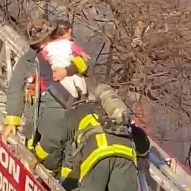 VIDEO: Mother and her daughters saved from Boston fire, no injuries