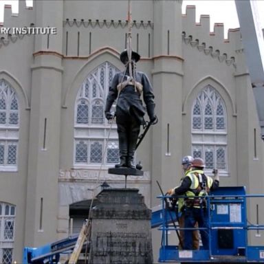 VIDEO: Virginia Military Institute removes Confederate statue from campus