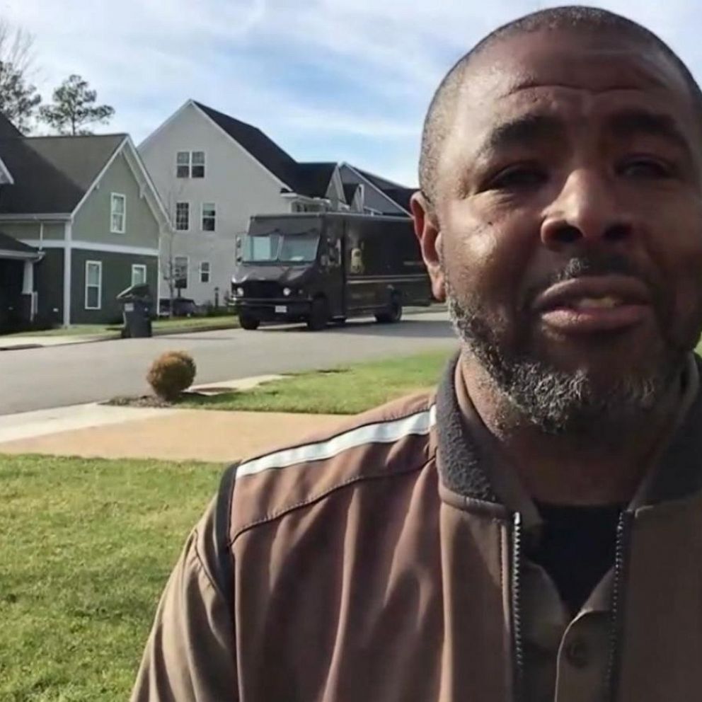 Virginia neighbors surprise UPS driver with emotional 'thank you