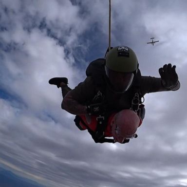 VIDEO: Man celebrates 100th birthday by skydiving