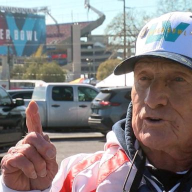 VIDEO: 92-year-old groundskeeper prepares for the Super Bowl