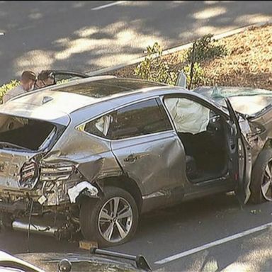 VIDEO: Tiger Woods injured in rollover car wreck in California