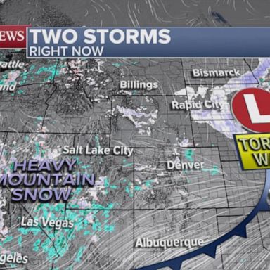 VIDEO: 2 severe storms, heavy snow and thunderstorms 