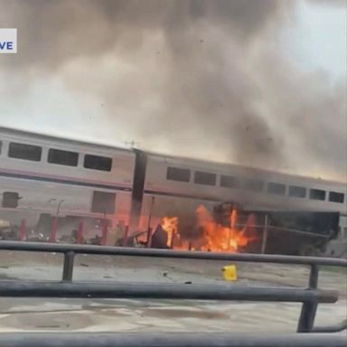 VIDEO: Amtrak collides with truck in Oakland