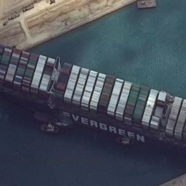 VIDEO: Efforts to refloat massive ship blocking Suez Canal expected to resume