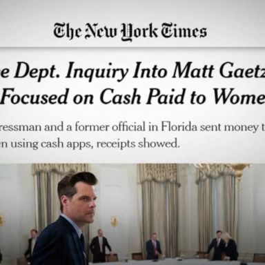 VIDEO: Sources: Rep. Matt Gaetz is being investigated for possibly paying women for sex