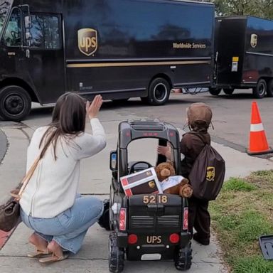 VIDEO: Toddler spreads joy to UPS drivers