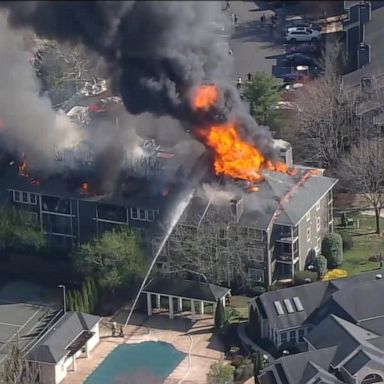 VIDEO: Firefighters battle apartment fire in New Jersey 