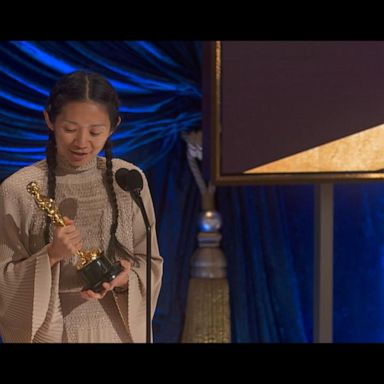 VIDEO: Chloe Zhao becomes 1st woman of color to win best director