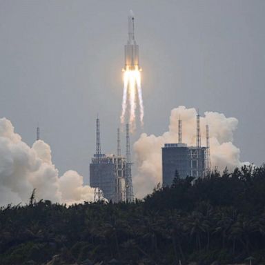 VIDEO: FAA tracks out-of-control Chinese rocket