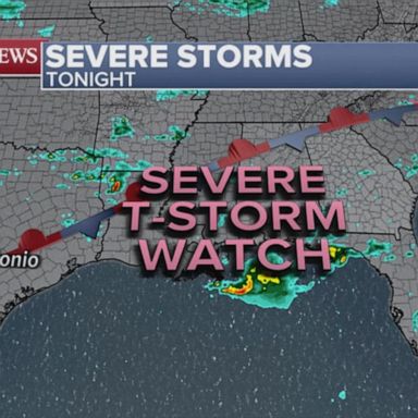 VIDEO: Severe storms from Texas to the Carolinas