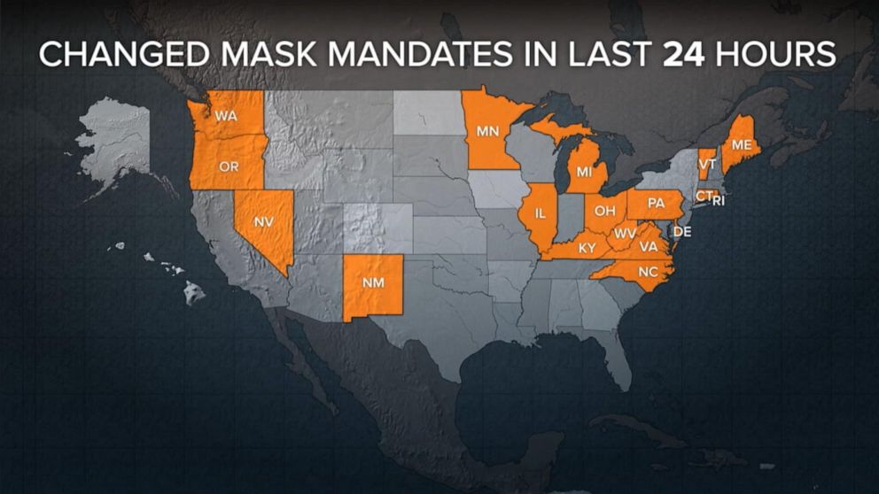 States decide on differing mask mandates after CDC announcement GMA