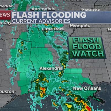 VIDEO: Dangerous storms, flash flood alerts along the Gulf Coast