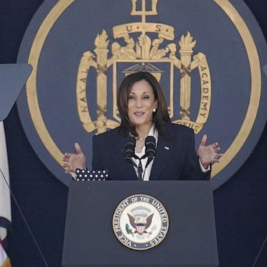 VIDEO: Harris delivers US Naval Academy commencement speech 