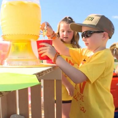 VIDEO: Children operate lemonade stand for a good cause