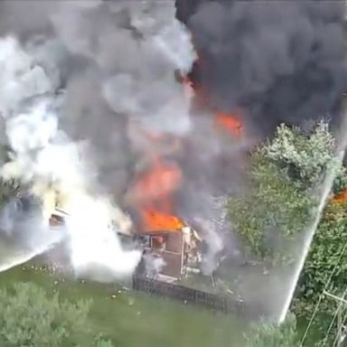 VIDEO: Investigation underway after Pennsylvania fire causes townhouses to collapse 