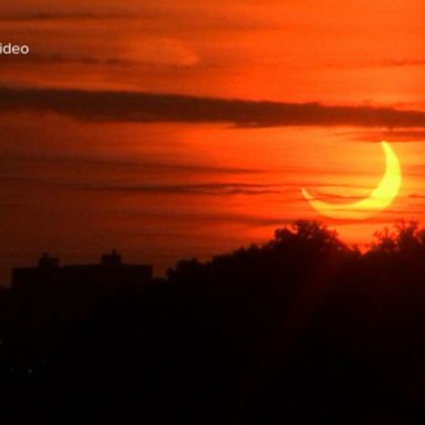 VIDEO: Viewing 'Ring of Fire' solar eclipse from an airplane 