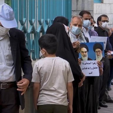 VIDEO: Voters line up on Election Day in Iran