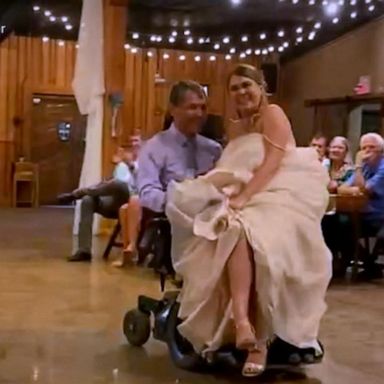 VIDEO: Bride and father share special wedding day moment