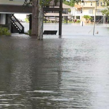 VIDEO: Tropical storm Claudette batters Gulf Coast