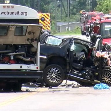 VIDEO: 3 dead after SUV-bus collision in South Carolina