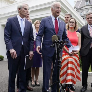 VIDEO: Biden, bipartisan group of senators reach deal on infrastructure bill