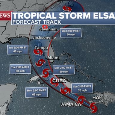 VIDEO: Tropical Storm Elsa slams through Haiti and Dominican Republic