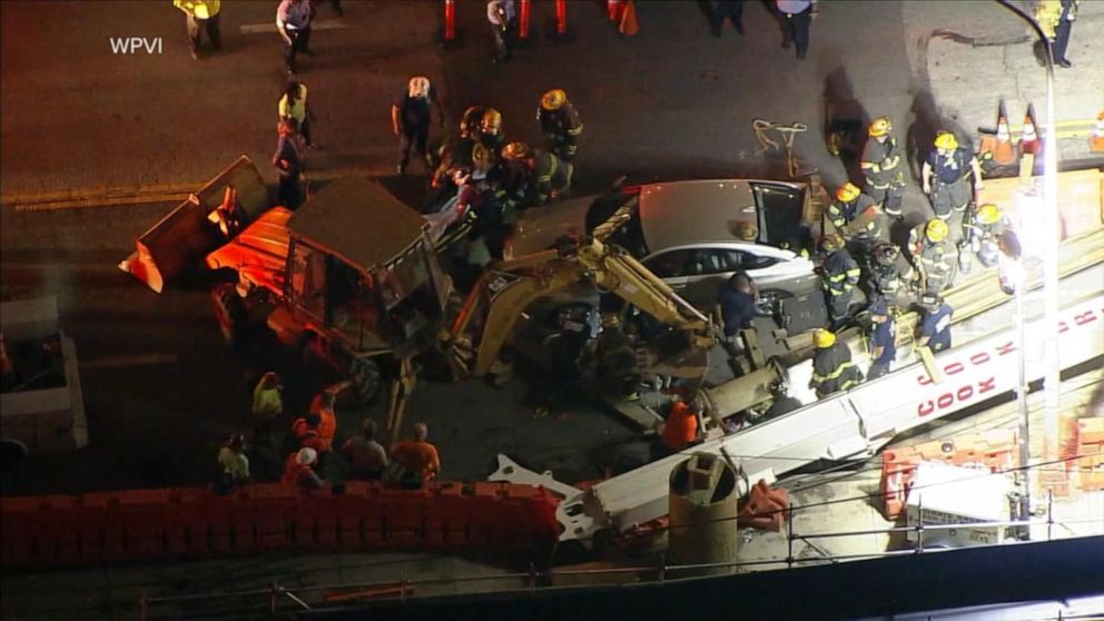 Massive crane kills 1 worker in Philadelphia Video - ABC News