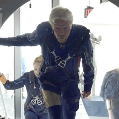 VIDEO: Richard Branson prepares for space flight