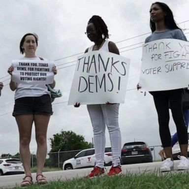 VIDEO: Texas voting rights battle heats up as state Democrats head to DC 