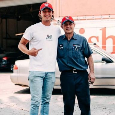 VIDEO: Undrafted rookie surprises dad at work with Nats news