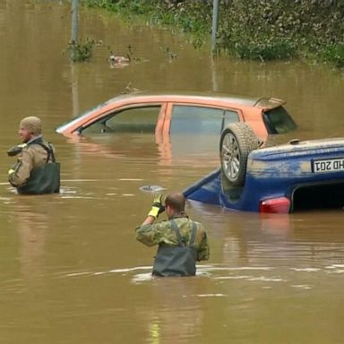 VIDEO: Desperate search continues amid flooding in Western Europe