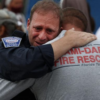 VIDEO: Firefighters return home a month after Surfside collapse 