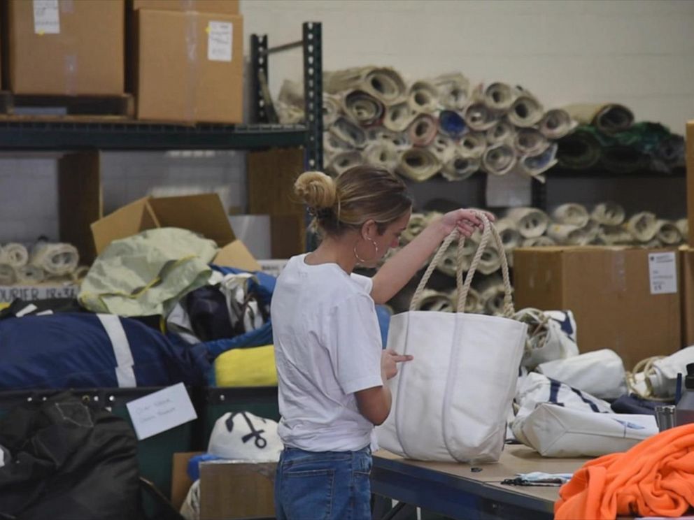  Sea Bags Recycled Sail Cloth Maine Landmarks Medium