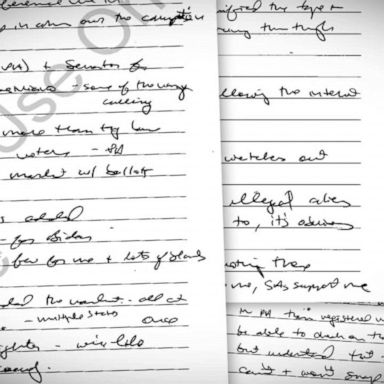 VIDEO: Newly released handwritten notes show Trump pressured DOJ on election