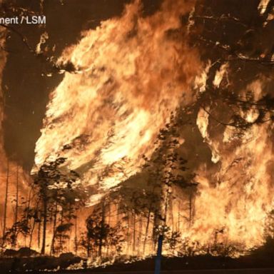 VIDEO: Winds push massive wildfires across western states