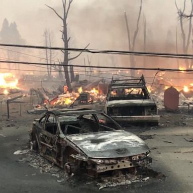 VIDEO: Historic California town incinerated by swift-moving wildfire