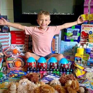 VIDEO: 7-year-old who beat cancer donates money, toys to children’s hospital