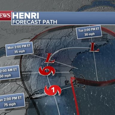 VIDEO: Tropical Storm Henri takes aim at the Northeast