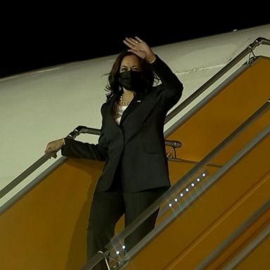 VIDEO: Vice President Harris lands in Vietnam after delay