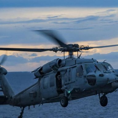 VIDEO: Navy helicopter crashes off coast of San Diego