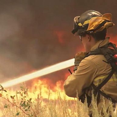 VIDEO: Caldor fire fueled by low humidity, high winds