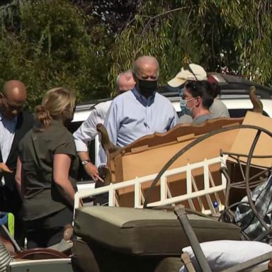 VIDEO: Biden tours storm damage on the East Coast