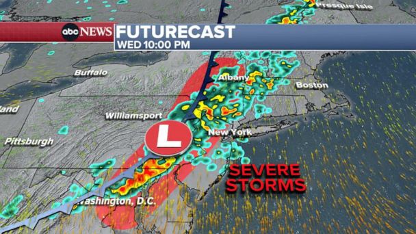 Video Severe storm threats from DC to New York - ABC News