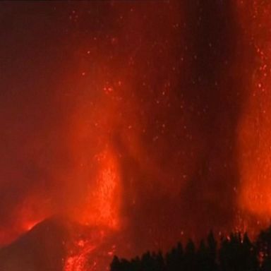 VIDEO: Massive eruption forces evacuations from Spanish island