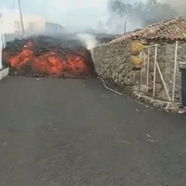 VIDEO: Volcano eruption forces evacuations on Canary Islands