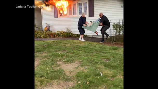 Video Man Rescues 97 Year Old Woman From Burning Building Then Goes Into Cardiac Arrest Abc News 5228
