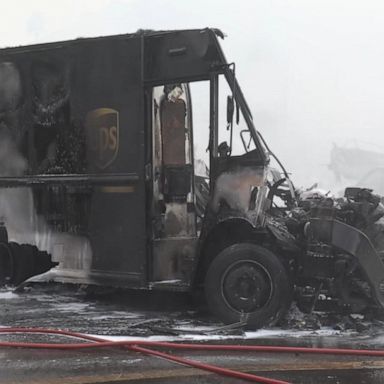 VIDEO: Small plane crashes into UPS truck in California neighborhood